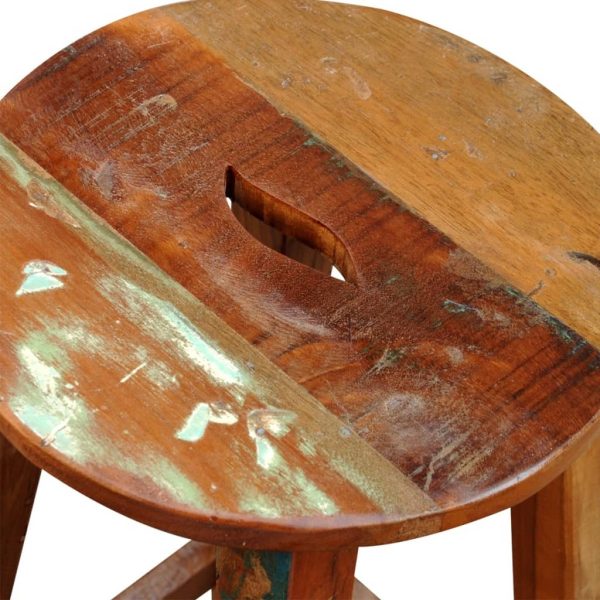 Bar Stool Solid Reclaimed Wood - Image 6