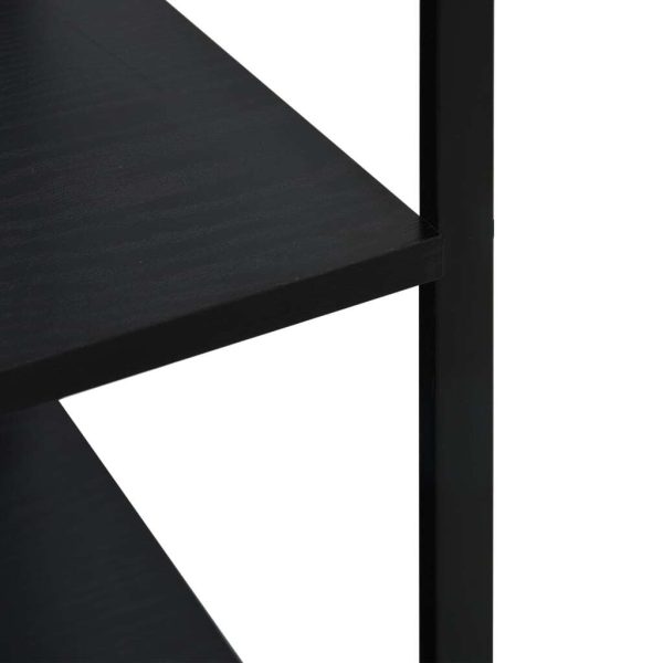 Microwave Cabinet Black 60x39.6x123 cm Engineered Wood - Image 5
