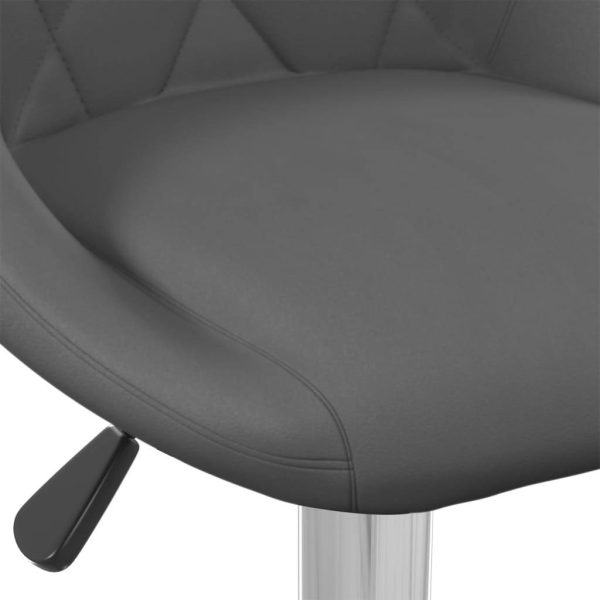 Bar Stool 2 Pcs Dark Grey Velvet - Image 7