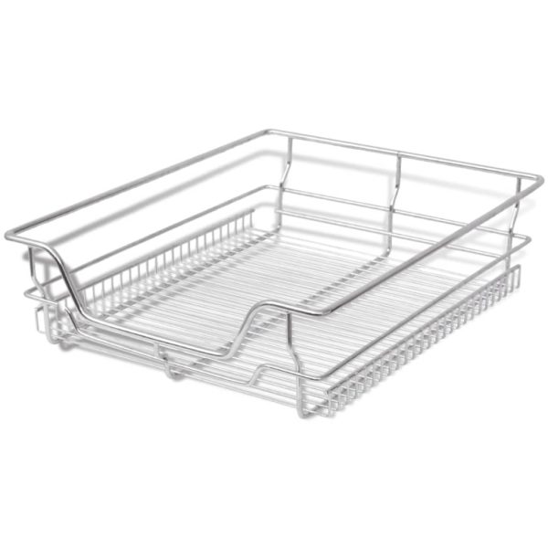 Pull-Out Wire Baskets 2 pcs Silver 500 mm - Image 2