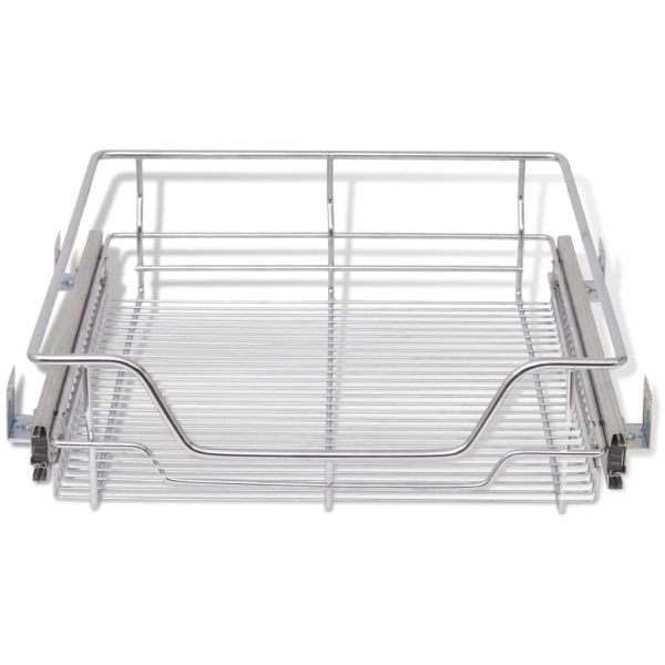 Pull-Out Wire Baskets 2 pcs Silver 500 mm - Image 3