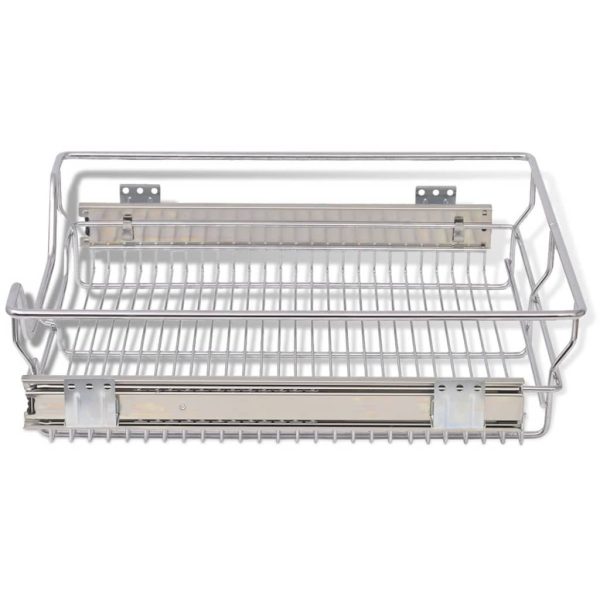 Pull-Out Wire Baskets 2 pcs Silver 500 mm - Image 4