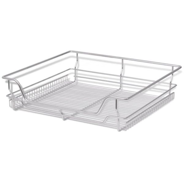 Pull-Out Wire Baskets 2 pcs Silver 600 mm - Image 2