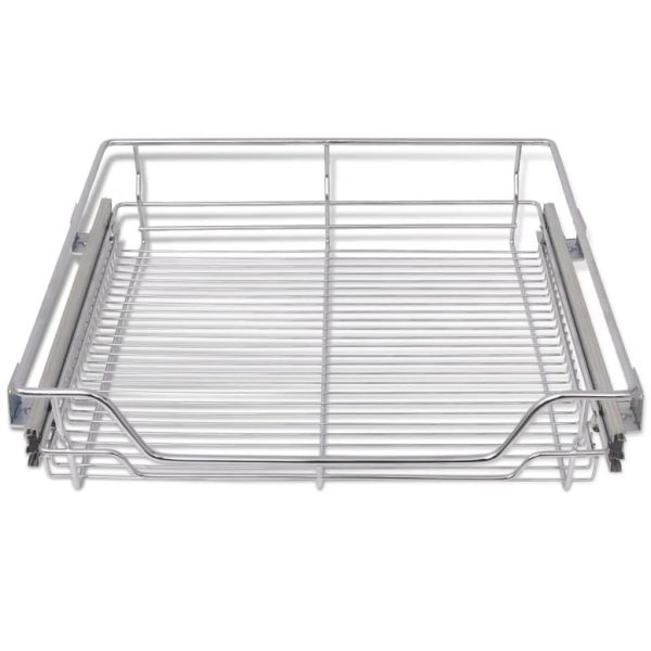 Pull-Out Wire Baskets 2 pcs Silver 600 mm - Image 3