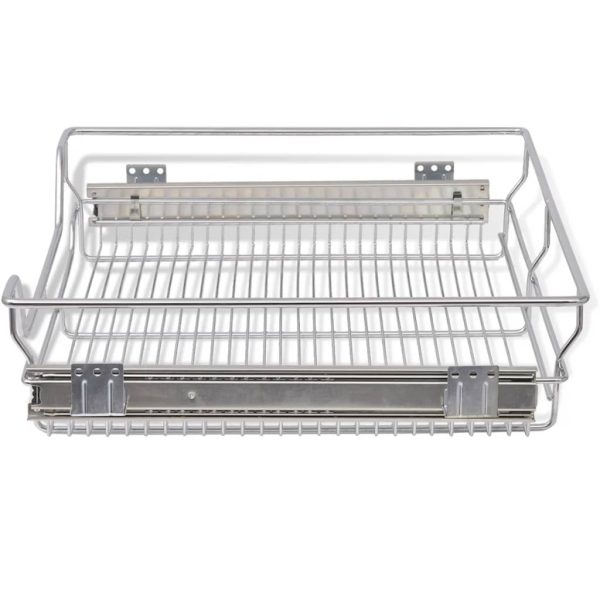Pull-Out Wire Baskets 2 pcs Silver 600 mm - Image 4