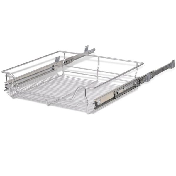 Pull-Out Wire Baskets 2 pcs Silver 600 mm - Image 5