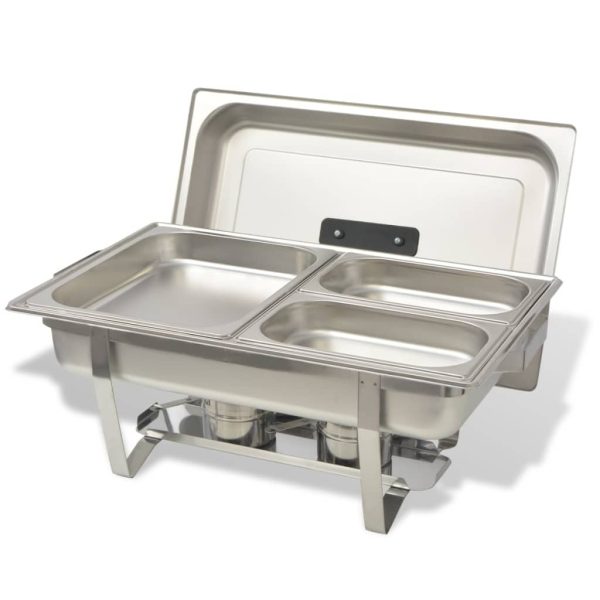 3 Piece Chafing Dish Set Stainless Steel - Image 6