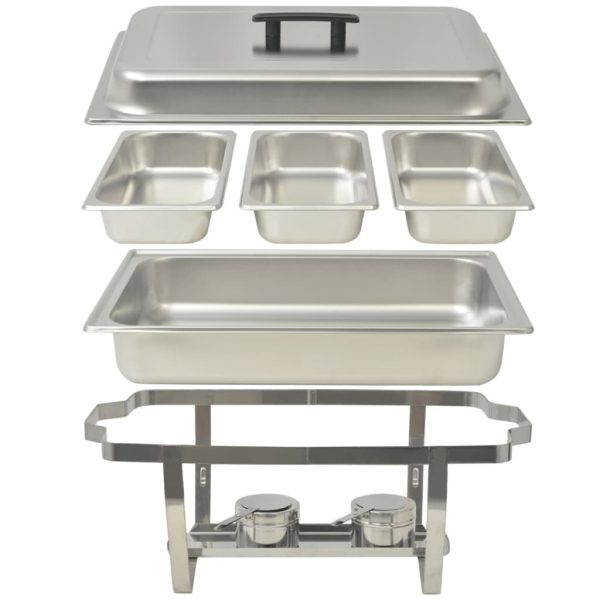 3 Piece Chafing Dish Set Stainless Steel - Image 9