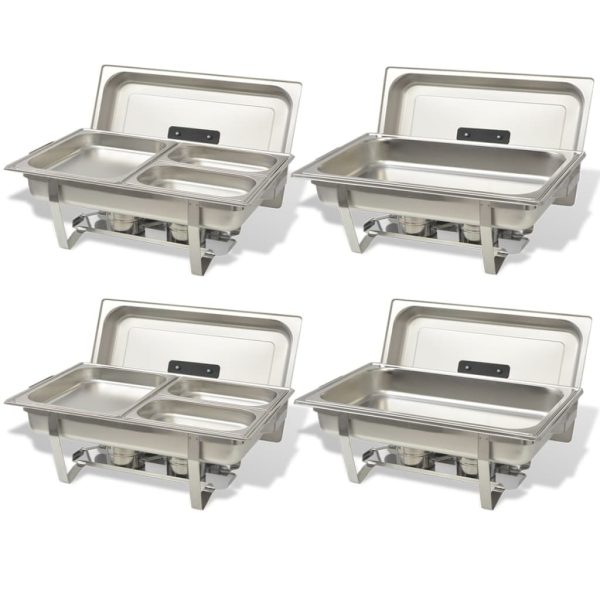 4 Piece Chafing Dish Set Stainless Steel - Image 2