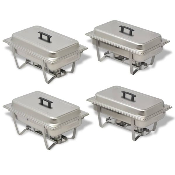 4 Piece Chafing Dish Set Stainless Steel - Image 3