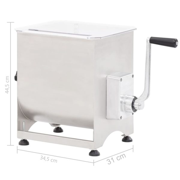 Meat Mixer with Gear Box Silver Stainless Steel - Image 6
