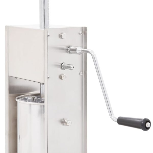 Manual Sausage Stuffer Silver 5 L Stainless Steel - Image 4