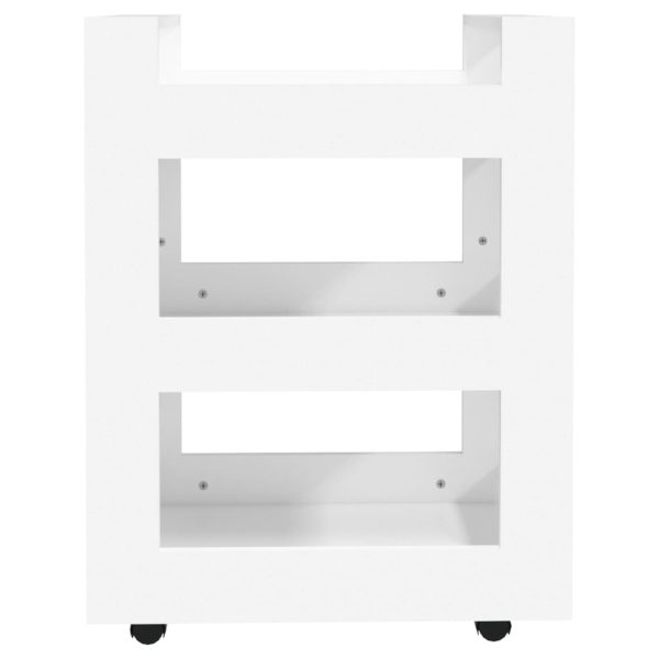 Kitchen Trolley White 60x45x80 cm Engineered Wood - Image 4