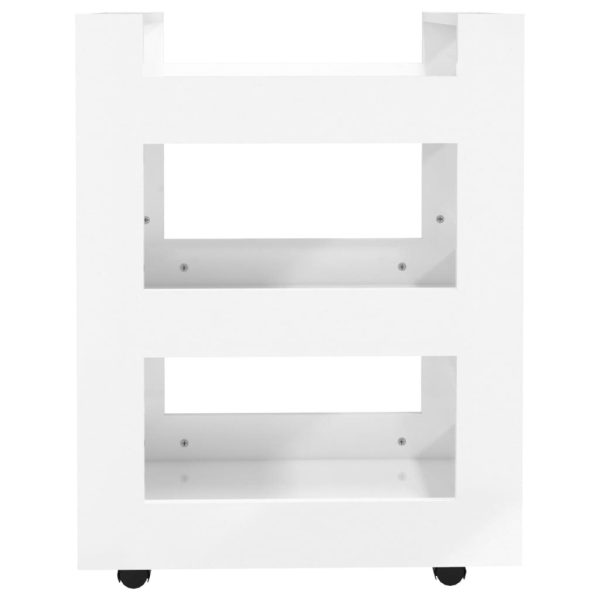 Kitchen Trolley High Gloss White 60x45x80 cm Engineered Wood - Image 4