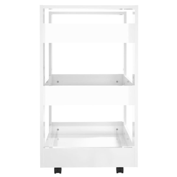 Kitchen Trolley High Gloss White 60x45x80 cm Engineered Wood - Image 5