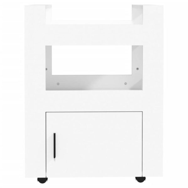 Kitchen Trolley White 60x45x80 cm Engineered Wood - Image 4