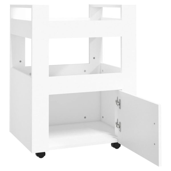 Kitchen Trolley White 60x45x80 cm Engineered Wood - Image 5