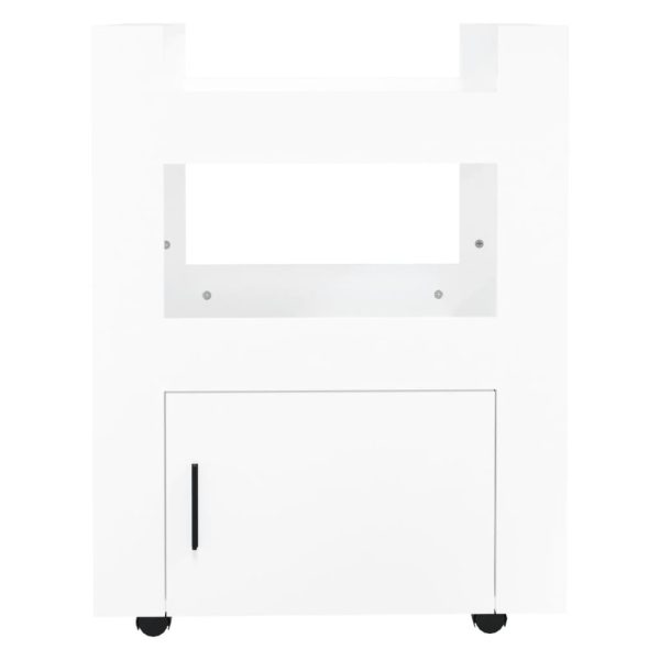 Kitchen Trolley High Gloss White 60x45x80 cm Engineered Wood - Image 4