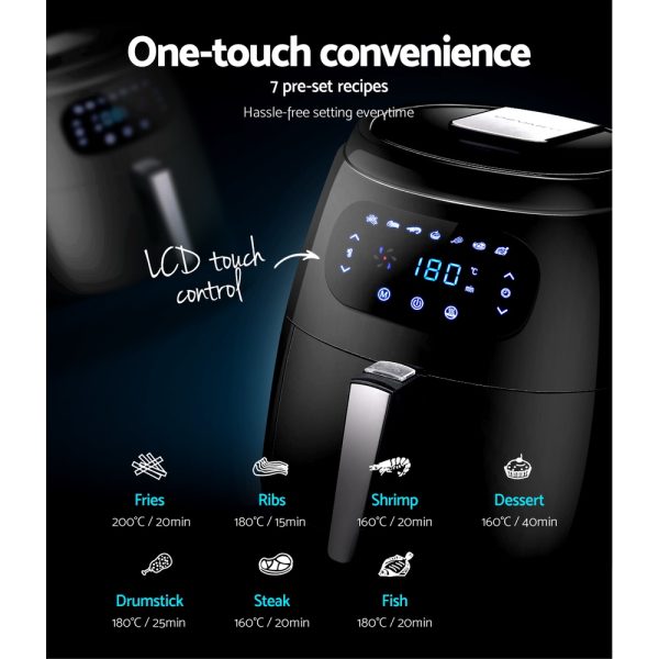 Devanti Air Fryer 8.5L LCD Fryers - Image 3