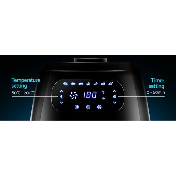 Devanti Air Fryer 8.5L LCD Fryers - Image 5