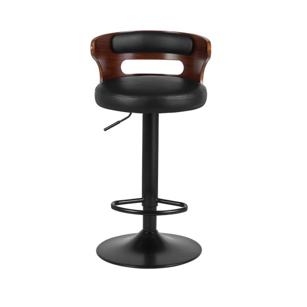 Artiss 2x Bar Stools Gas Lift Faux Leather - Image 4