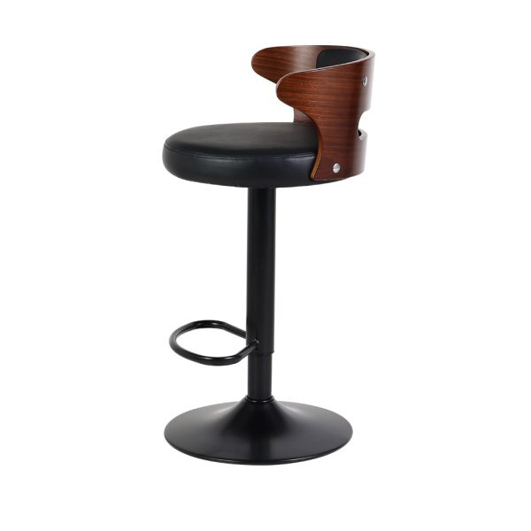Artiss 2x Bar Stools Gas Lift Faux Leather - Image 5