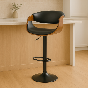 Artiss Bar Stools Gas Lift Leather w/Armrest