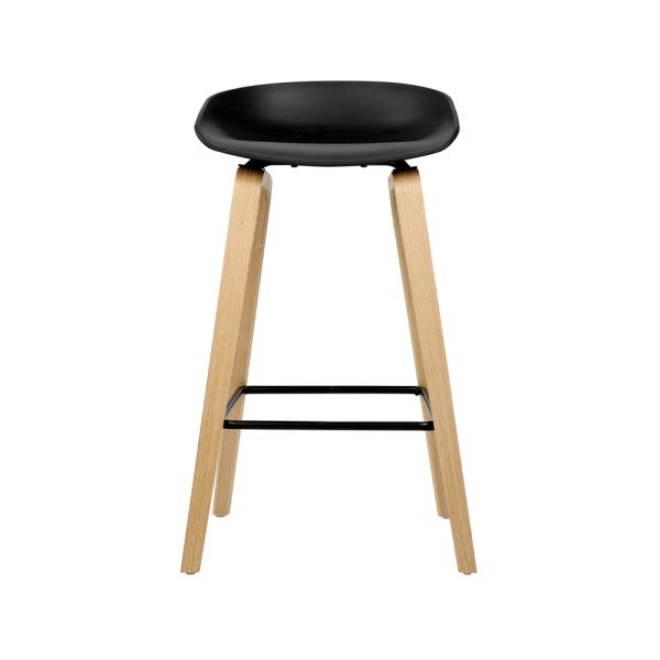 Artiss 2x Bar Stools Wooden - Image 4