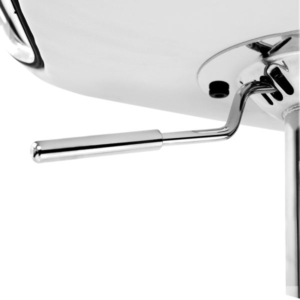 Artiss 2x Bar Stools Gas Lift Leather Seat White - Image 7