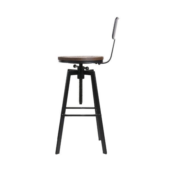 Artiss Bar Stools Kitchen Counter Chairs Vintage Metal Chairs - Image 4