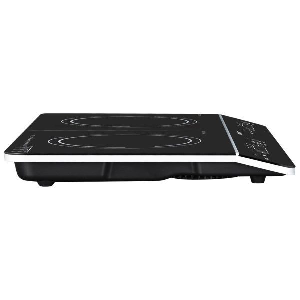 Devanti 60cm Portable Induction Cooktop – 2 Burner, Touch Control, Ceramic Glass - Image 4