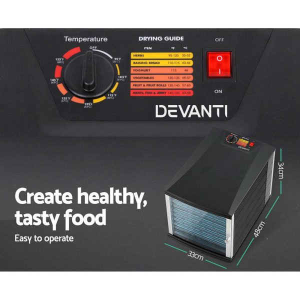 Devanti 10 Trays Food Dehydrator - Image 6