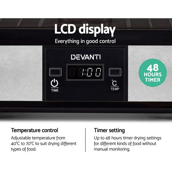 Devanti 5 Trays Food Dehydrator - Image 6
