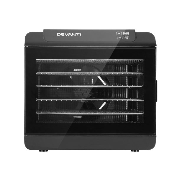 Devanti 6 Trays Food Dehydrator Stainless Steel Tray - Image 3