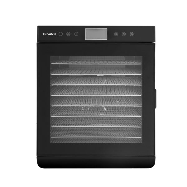 Devanti 10 Trays Food Dehydrator Stainless Steel Tray - Image 3