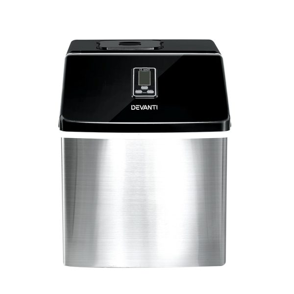 Devanti 18kg Ice Maker Machine Stainless Steel - Image 3