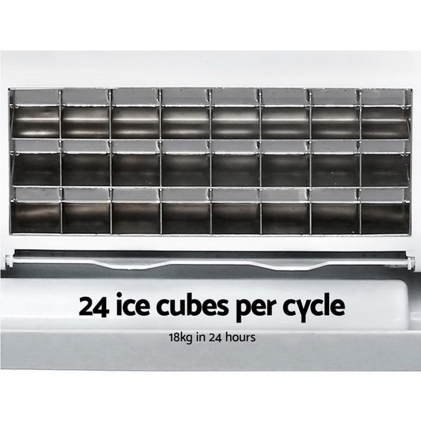 Devanti 18kg Ice Maker Machine Stainless Steel - Image 5
