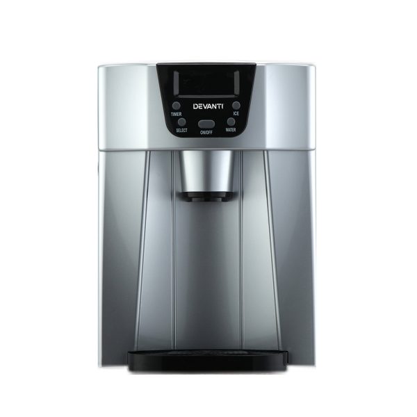 Devanti 12kg Silver Ice Maker – Compact, Stylish & Fast Ice for Entertaining - Image 3