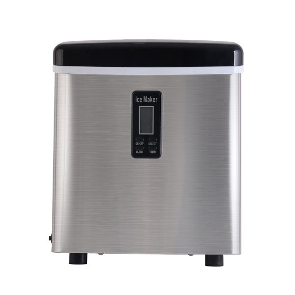 Devanti 3.2L Stainless Steel Portable Ice Cube Maker - Image 3