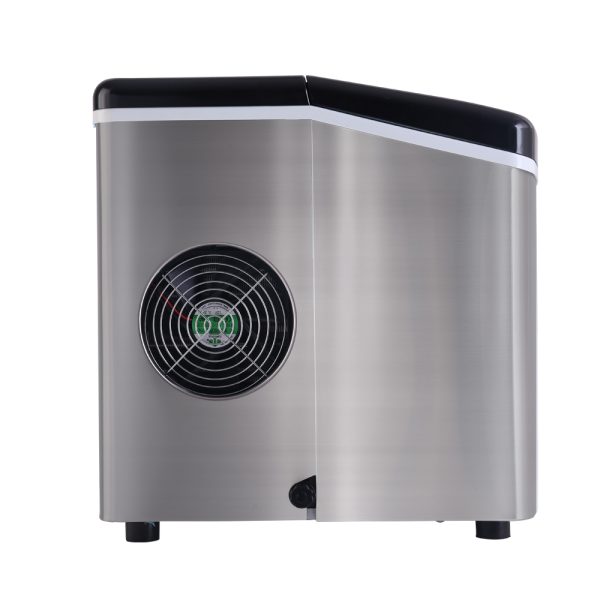 Devanti 3.2L Stainless Steel Portable Ice Cube Maker - Image 4