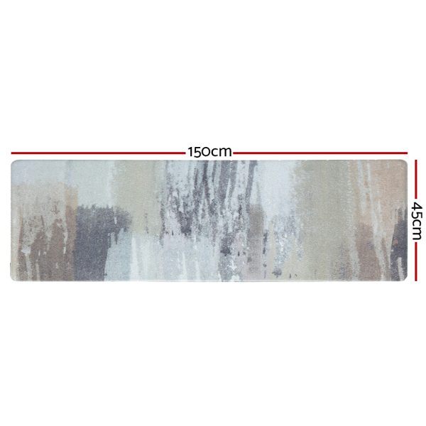 Artiss Kitchen Mat 45x150cm PVC Floor Rug Carpet Non-slip Lydia - Image 2