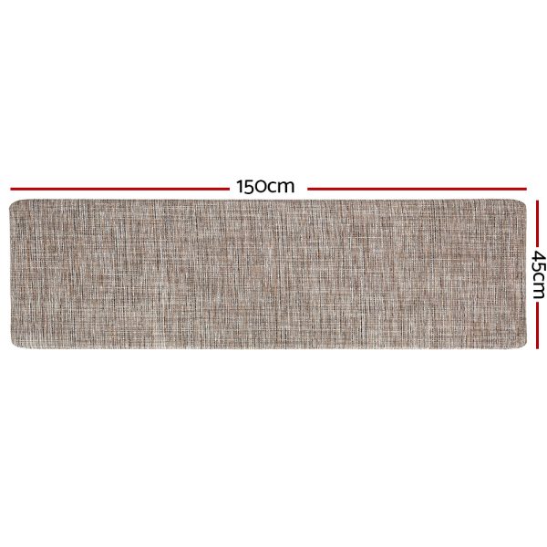 Artiss Kitchen Mat 45x150cm Textilene Floor Rug Carpet Non-slip - Image 2