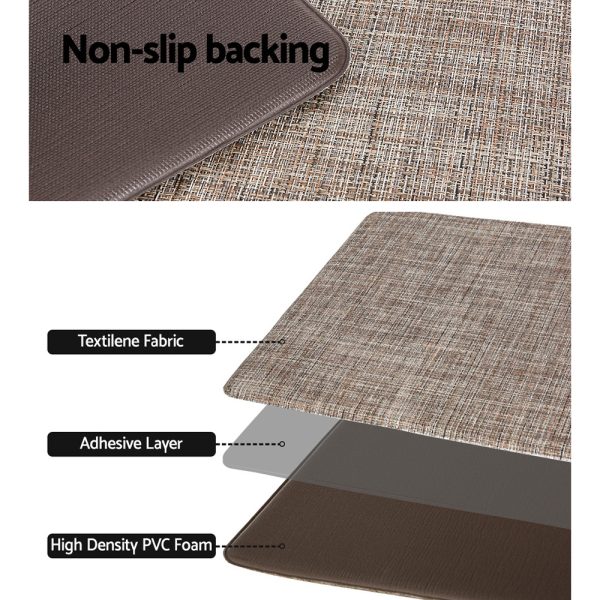 Artiss Kitchen Mat 45x150cm Textilene Floor Rug Carpet Non-slip - Image 6