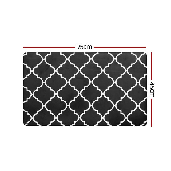 Artiss Kitchen Mat 45x75cm PVC Floor Rug Carpet Non-slip Gina - Image 2