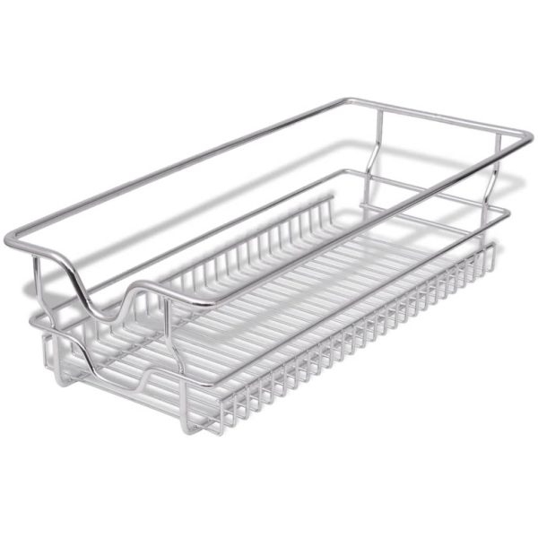 Pull-Out Wire Baskets 2 pcs Silver 300 mm - Image 2
