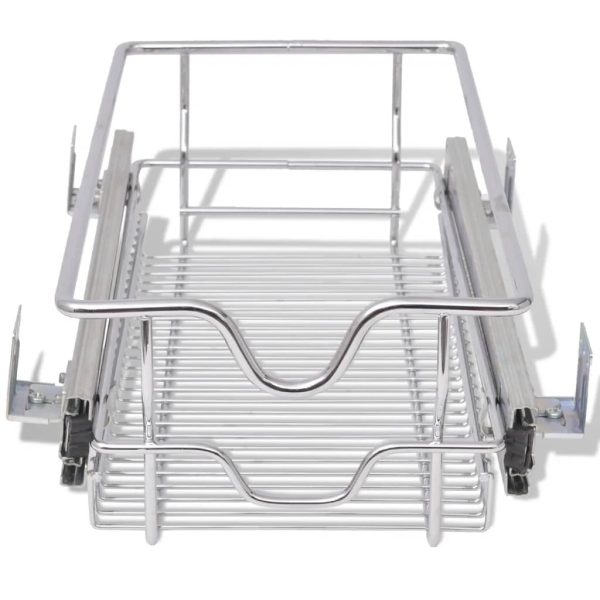 Pull-Out Wire Baskets 2 pcs Silver 300 mm - Image 3