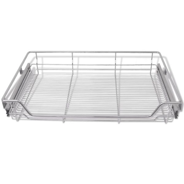 Pull-Out Wire Baskets 2 pcs Silver 800 mm - Image 3