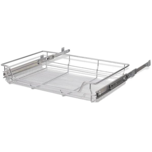 Pull-Out Wire Baskets 2 pcs Silver 800 mm - Image 5