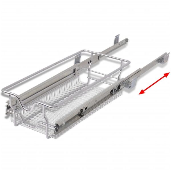 Pull-Out Wire Baskets 2 pcs Silver 300 mm - Image 5