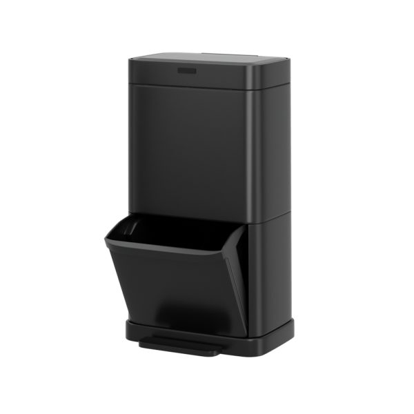 Devanti 70L Motion Sensor Bin Pedal Bins Automatic Black - Image 2